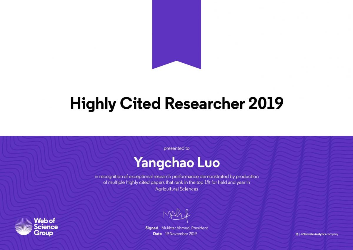Highly Cited Researcher
